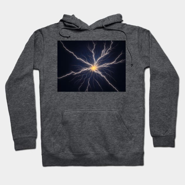 Lightning strike Hoodie by webbygfx